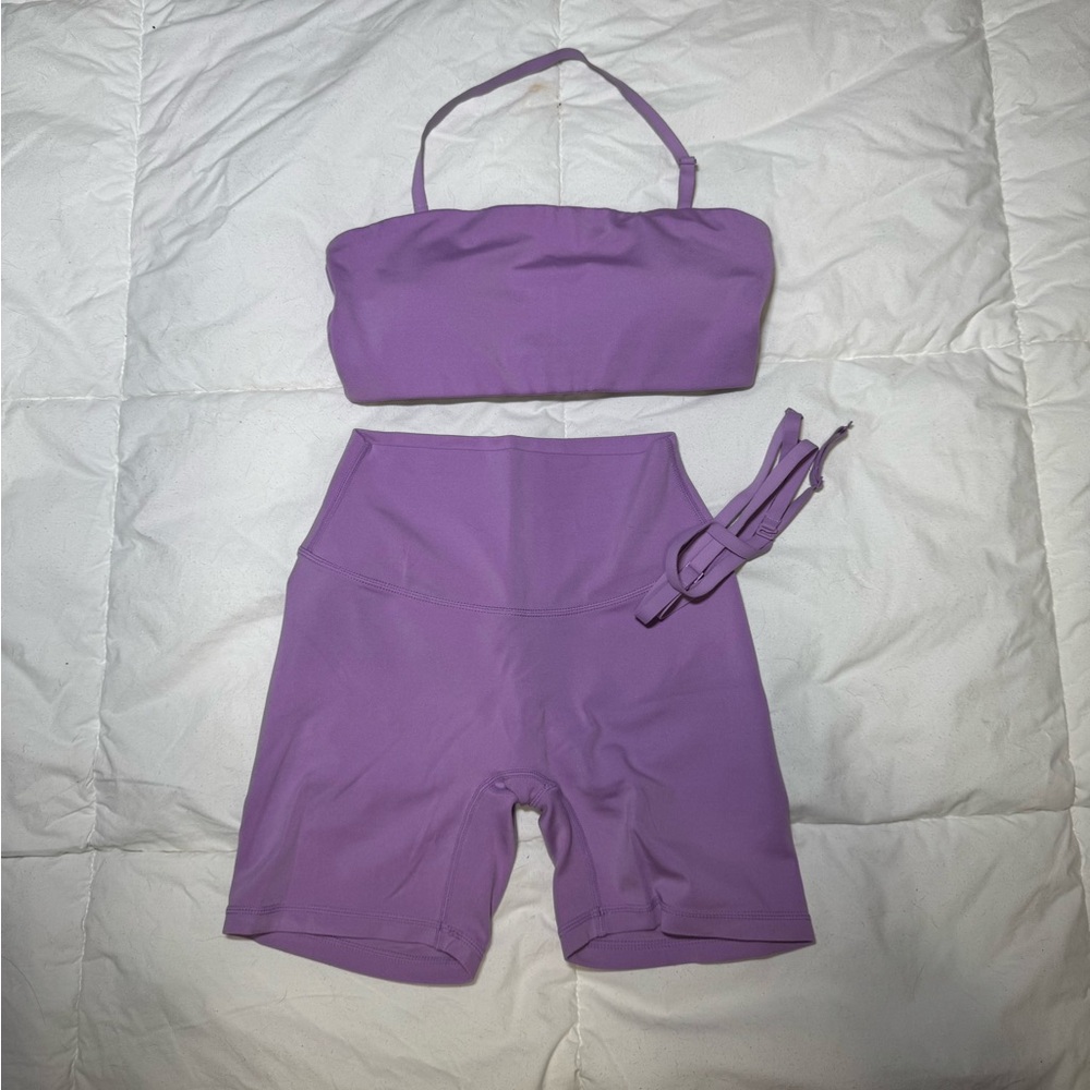 Purple Two-Piece Activewear Set